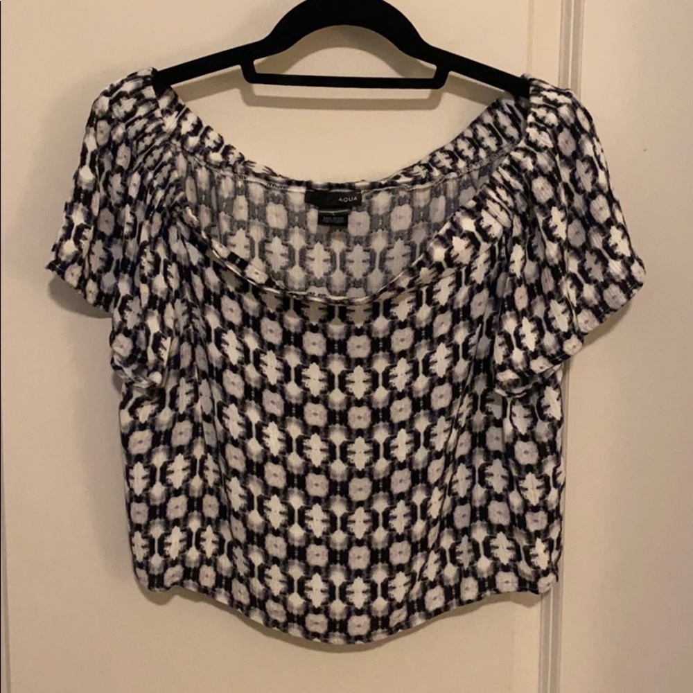 Nordstrom Aqua off the shoulder top